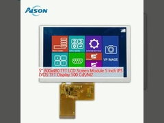 5' 800x480 TFT Modulo de pantalla LCD 5 pulgadas IPS LVDS TFT Display 500 Cd/M2