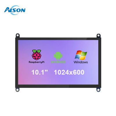 10.1 pulgadas Raspberry Pi pantalla 1024X600 HDMI USB pantalla táctil 450 cd/m2