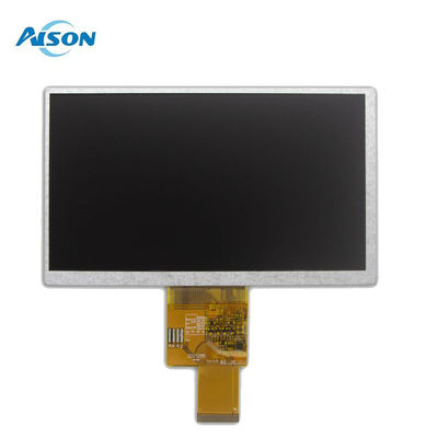 7 pulgadas 40 pines 800x480 TFT Panel de visualización LCD 400 Cd/M2 Interfaz RGB