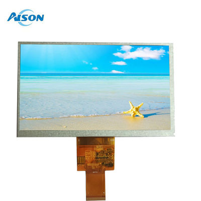 7 pulgadas 40 pines 800x480 TFT Panel de visualización LCD 400 Cd/M2 Interfaz RGB