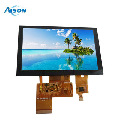 5' 800x480 TFT Modulo de pantalla LCD 5 pulgadas IPS LVDS TFT Display 500 Cd/M2