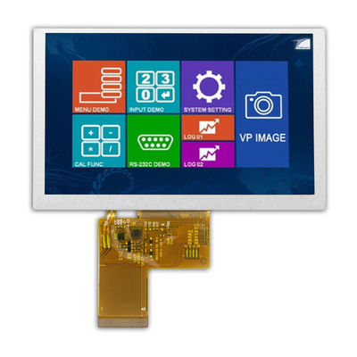 Pantalla TFT de 5 pulgadas personalizada de alto brillo, pantallas TFT legibles a la luz del sol 2500 cd/m2