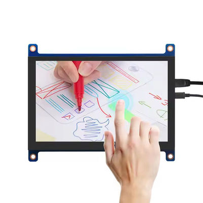 5 pulgadas HDMI Raspberry Pi Display 800x480 Módulo de pantalla táctil capacitiva 400 Cd/M2