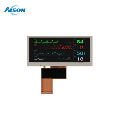 3Display LCD de tipo barra de 9 pulgadas 480x128 Display LCD médico Interfaz SPI/MCU