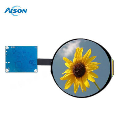 5.0" 1080x1080 Display TFT redondo Interfaz MIPI 350 nits