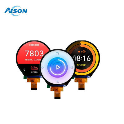 3.4 pulgadas 800 * 800 Circular TFT LCD Display Interfaz MIPI 30 pin para el control industrial de hogar inteligente