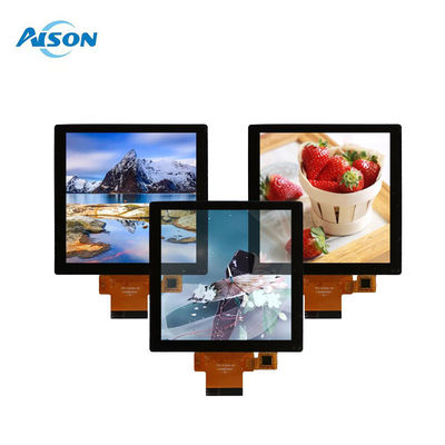 Display TFT cuadrado de 4 pulgadas 480x480 con interfaz RGB con pantalla táctil 300 cd/m2