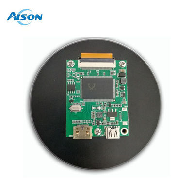 3.4 pulgadas 800*800 Ronda pantalla TFT táctil con carcasa de la placa HDMI Temperaturas de trabajo -20C- 70C Luminancia 300cd/m2
