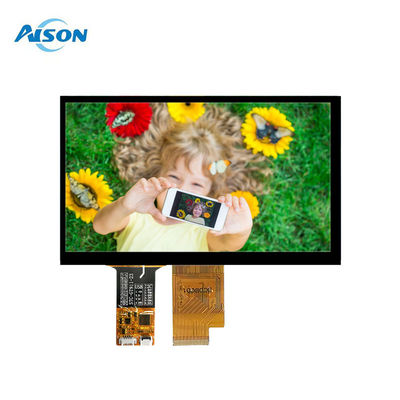 Pantalla TFT de 7 pulgadas 1024x600 IPS con USB I2C Interfaz TFT Con pantalla táctil capacitiva Área activa 154.21 x 85.92mm