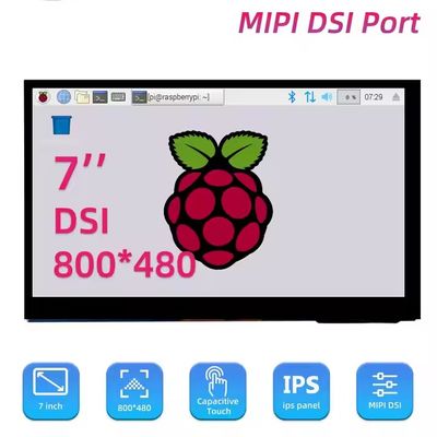 5 pulgadas 800x480 MIPI DSI pantalla táctil LCD para Raspberry Pi 3 4B