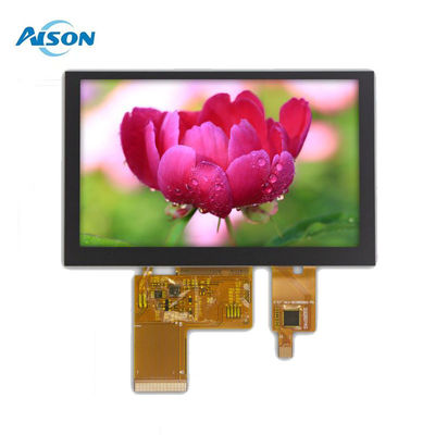 5 pulgadas IPS TFT Modulo de pantalla 800x480 Industrial capacitiva pantalla táctil 500 Cd/M2
