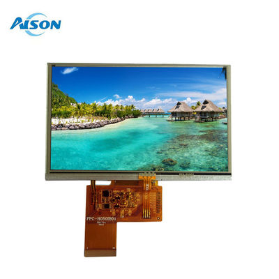 5 pulgadas 800X480 Interfaz RGB TFT LCD Modulo con pantalla táctil resistiva
