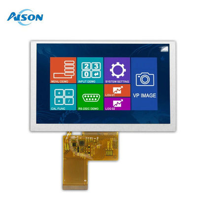 5' 800x480 TFT Modulo de pantalla LCD 5 pulgadas IPS LVDS TFT Display 500 Cd/M2