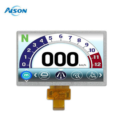 -40 a 95 grados 7 pulgadas Modulo de pantalla LCD personalizado 40pin Interfaz LVDS 500cd/m2