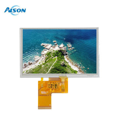 5 pulgadas 800x480 RGB 40 pin Interfaz TFT pantalla LCD con panel táctil resistivo