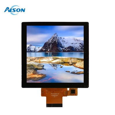 Display TFT cuadrado de 4 pulgadas 480x480 con interfaz RGB con pantalla táctil 300 cd/m2